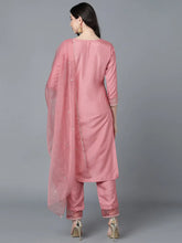 Poly Silk Embroidered Kurta Trouser With-PKSKD1159A
